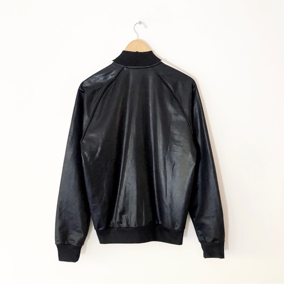 Adidas Shiny Black Track Jacket - Picture 2 of 6